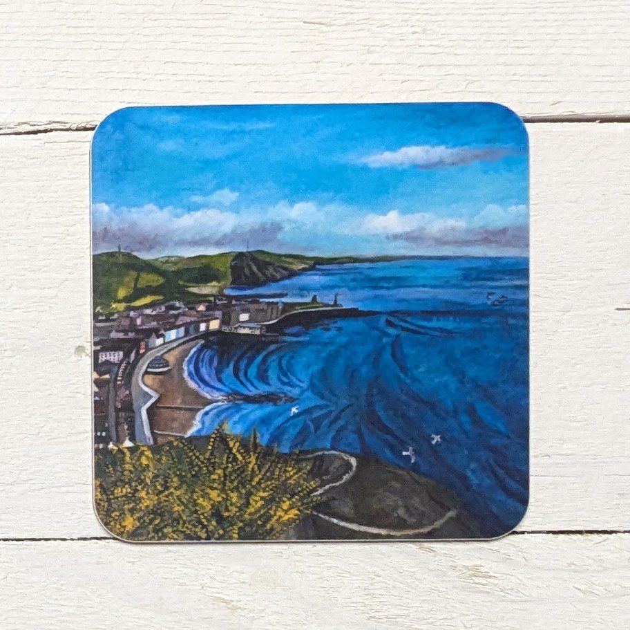 Aberystwyth Gorse coaster by Lizzie Spikes