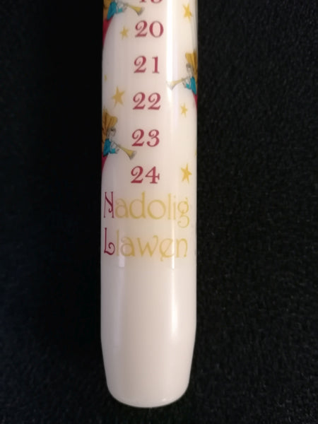 'Angels with Stars' - Tapered Advent Candle