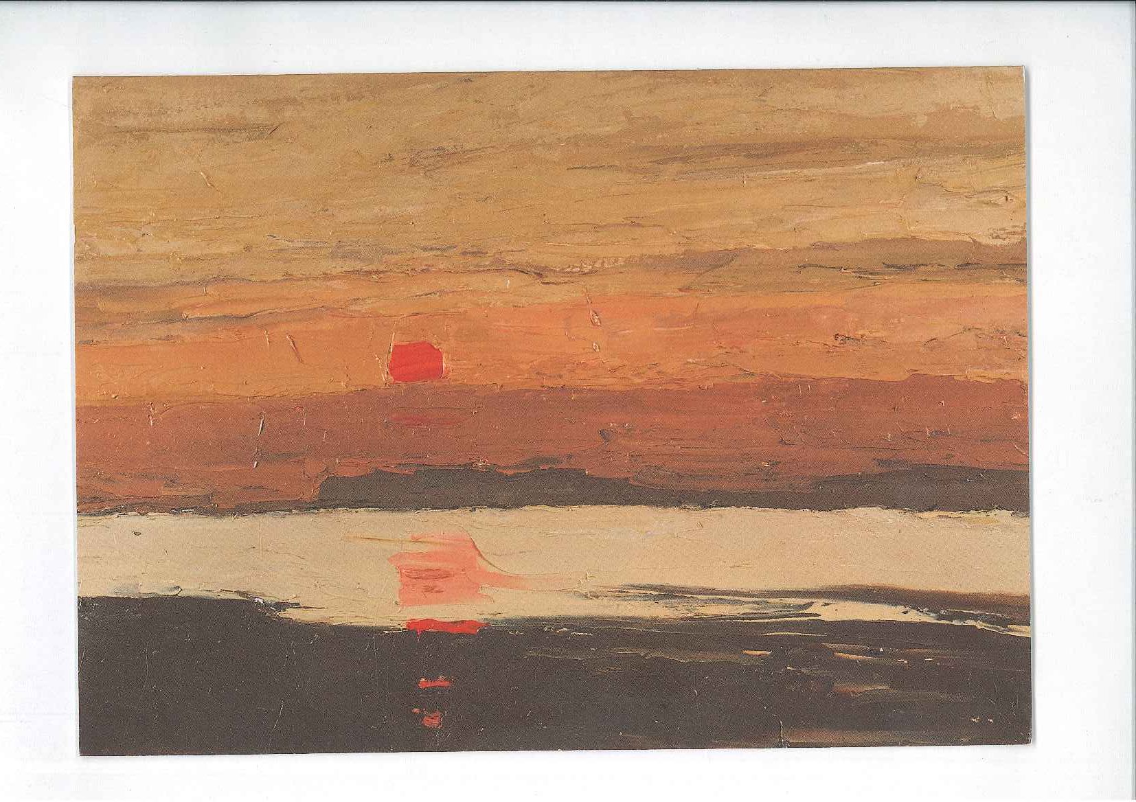 Cerdyn Cyfarch 'Machlud Arfordirol' (Delwedd 2) gan Syr Kyffin Williams