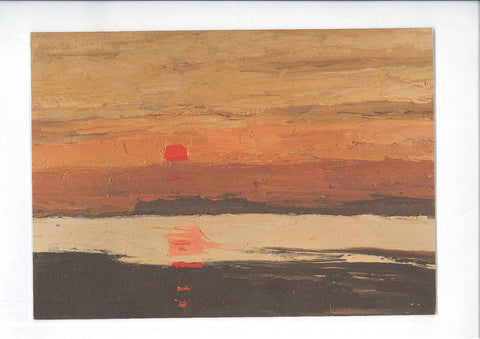 Greetings Card 'Coastal Sunset' (Image 2) by Sir Kyffin Williams