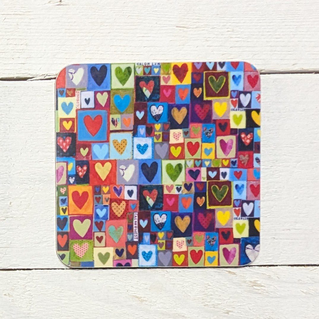 Hearty Calon Lân coaster by Lizzie Spikes