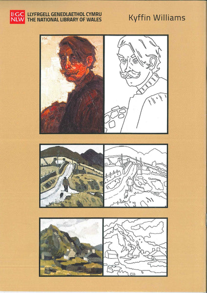 Llyfr Lliwio o waith Kyffin Williams