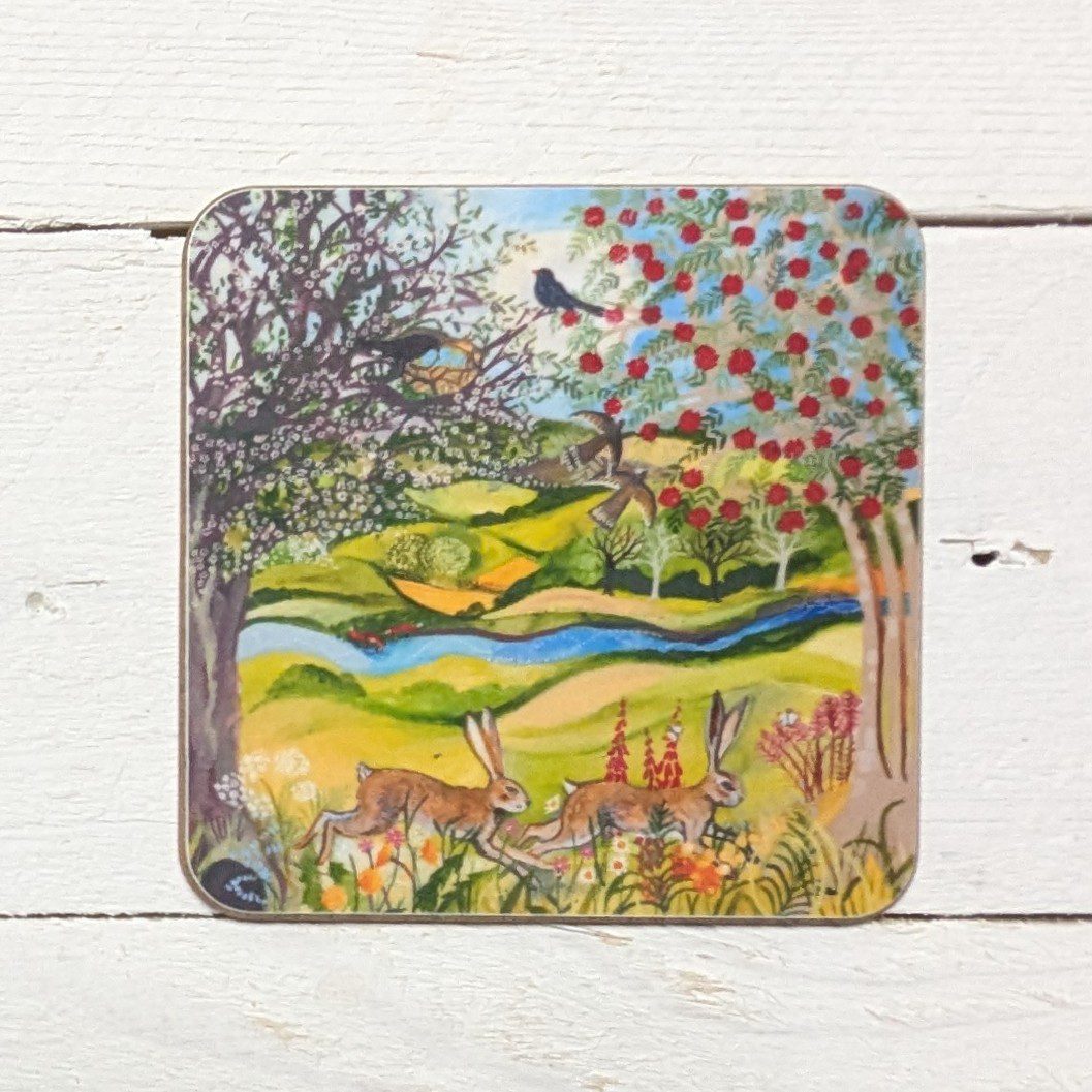 Spring to Summer Square Coaster by Lizzie Spikes