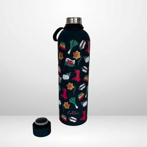 'Cwtchie' - Thermal Water Bottle (Navy)