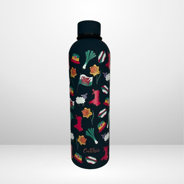 'Cwtchie' - Thermal Water Bottle (Navy)