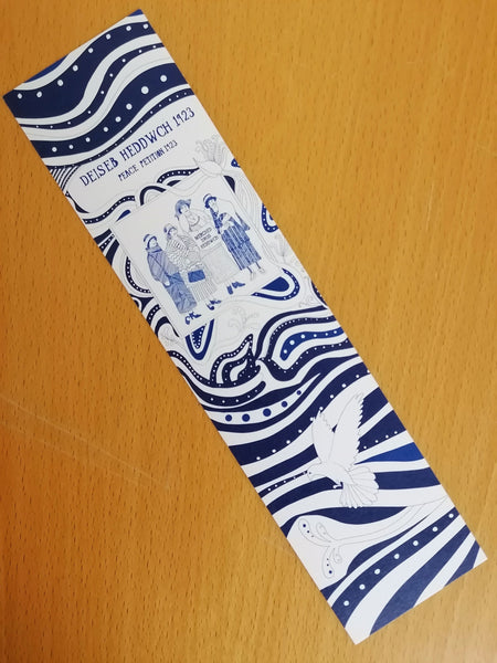 'Deiseb Heddwch 1923' (Womens Peace Centenary 1923) Bookmark by Efa Lois