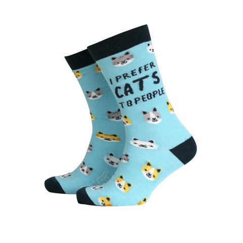 'I prefer cats to people' Men’s Socks