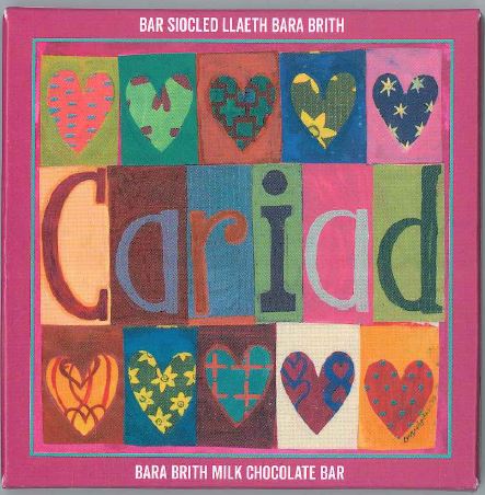 Coco Pzazz Bar siocled llaeth Bara Brith - 'Cariad'