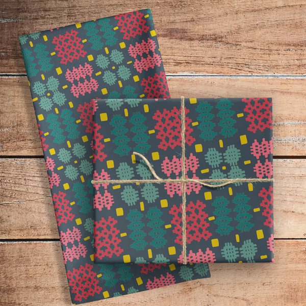 Lliain Sychu - 'Tapestri Nadolig'