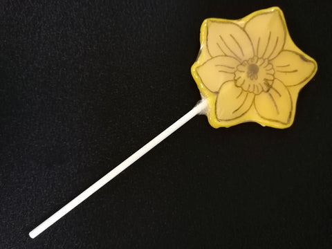 'Dilly the Daffodil' Rock Lollipop