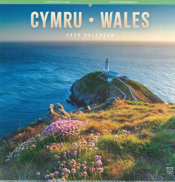 'Cymru/Wales' - Calendr 2026 sgwâr