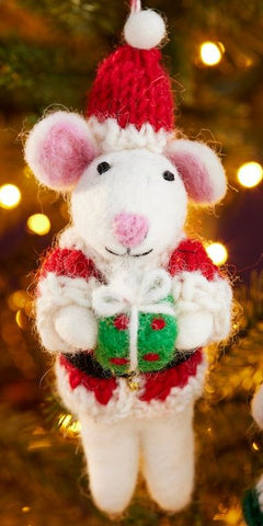 Addurn Nadolig Ffelt - 'Coblyn Siôn Corn'