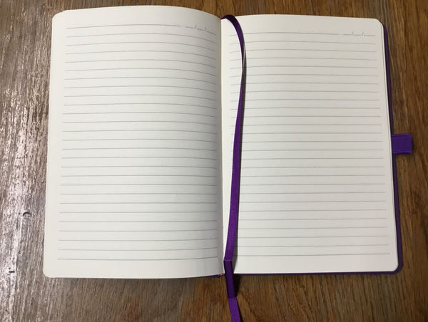 Llyfr Nodiadau - 'Careful or you'll end up in my next novel' (Piws)