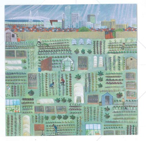 Individual Greetings card - 'Our Garden'
