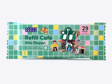 'Refill Café' Mini Playset -  a sustainably managed playset from Playpress
