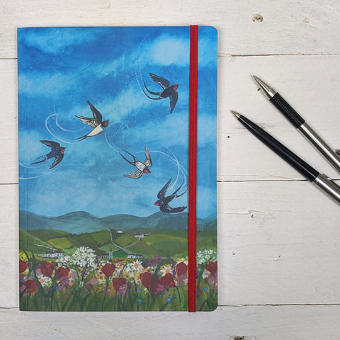 'Swallows' Notebook by Lizzie Spikes