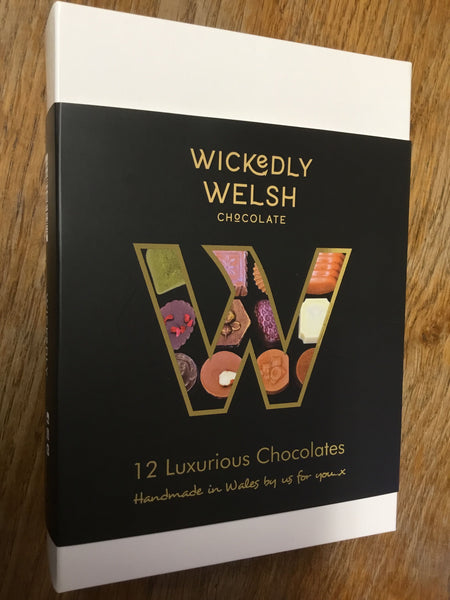 Wickedly Welsh - 'Deuddeg Siocled Moethus'