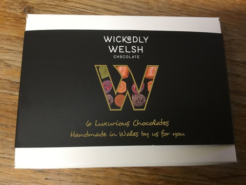 Wickedly Welsh - 'Chwech siocled moethus'