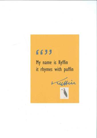 Cerdyn Post - Kyffin Williams - My name is Kyffin ...