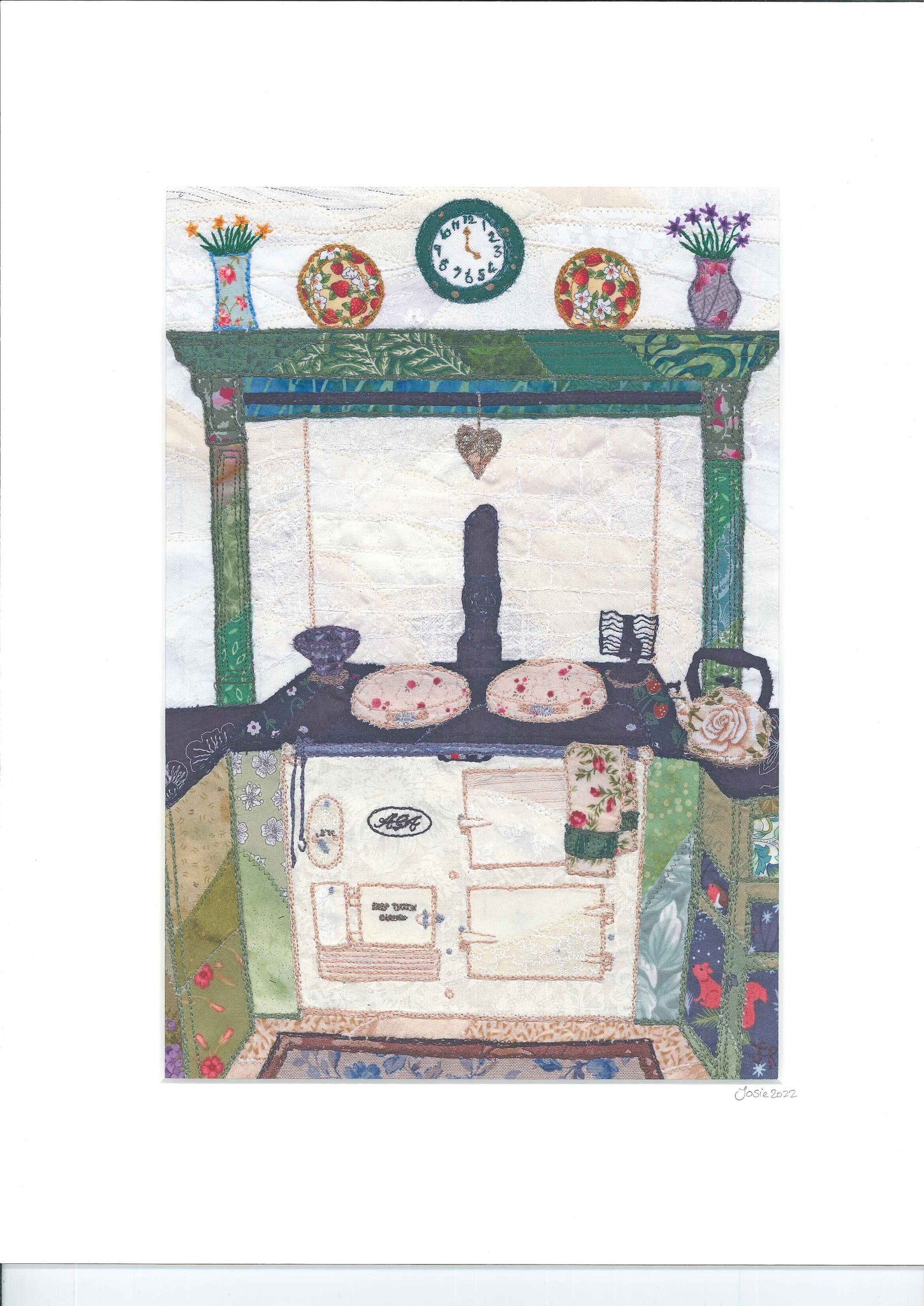 'Heart of the Home' A4 Limited Edition Print by Josie Russell