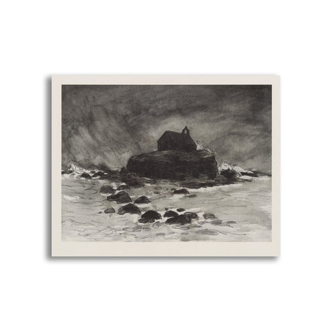 Kyffin Williams - Unmounted Print - Eglwys Llangwyfan 2|Kyffin Williams - Print heb eu mowntio - Eglwys Llangwyfan 2 - National Library of Wales Online Shop / Siop Arlein Llyfrgell Genedlaethol Cymru