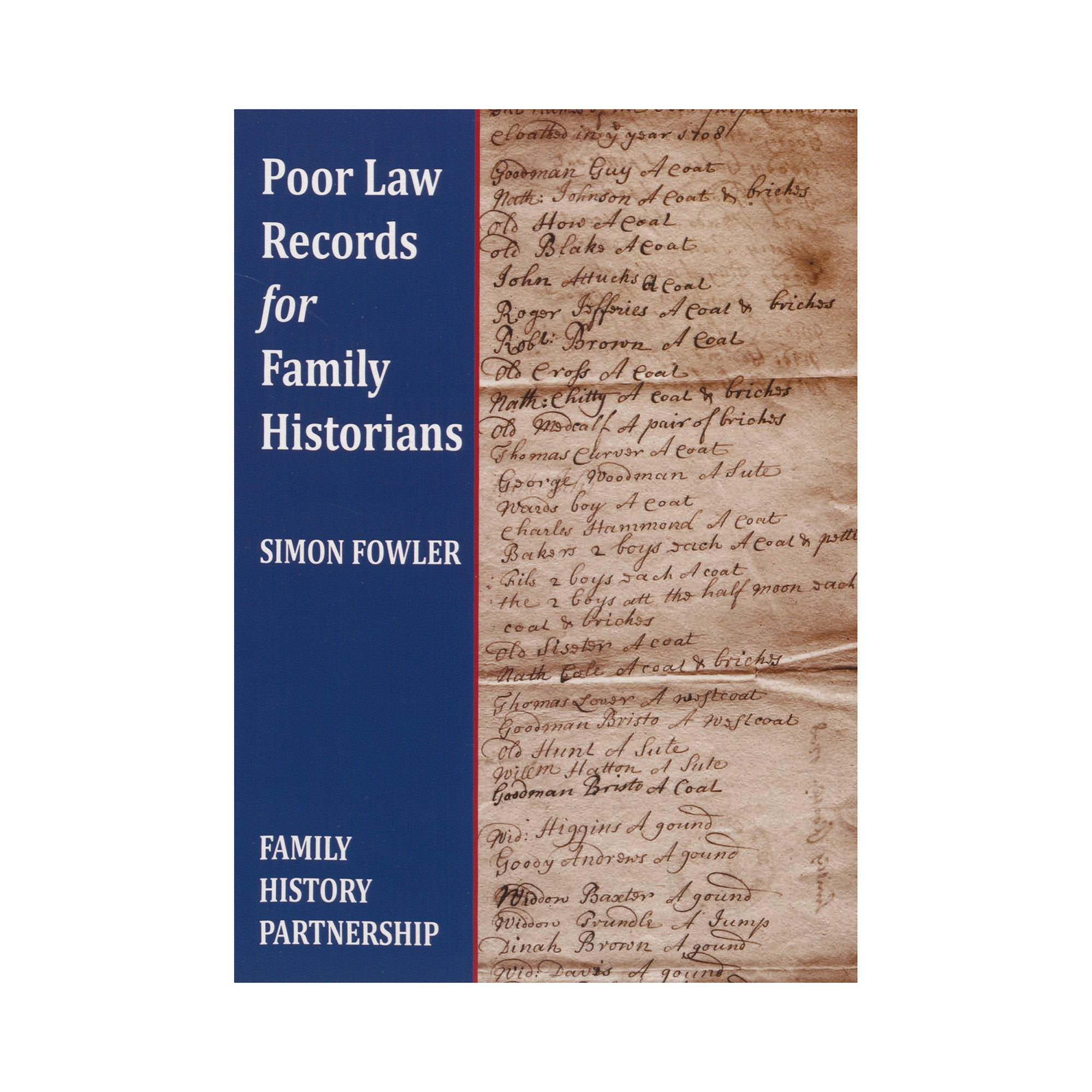 Poor Law Records for Family Historians - National Library of Wales Online Shop / Siop Arlein Llyfrgell Genedlaethol Cymru