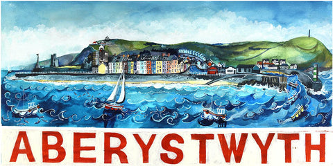 'Aberystwyth' Unmounted A4 Print by Lizzie Spikes
