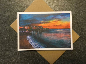 Individual card 'Aberystwyth Sunset' by Lizzie Spikes
