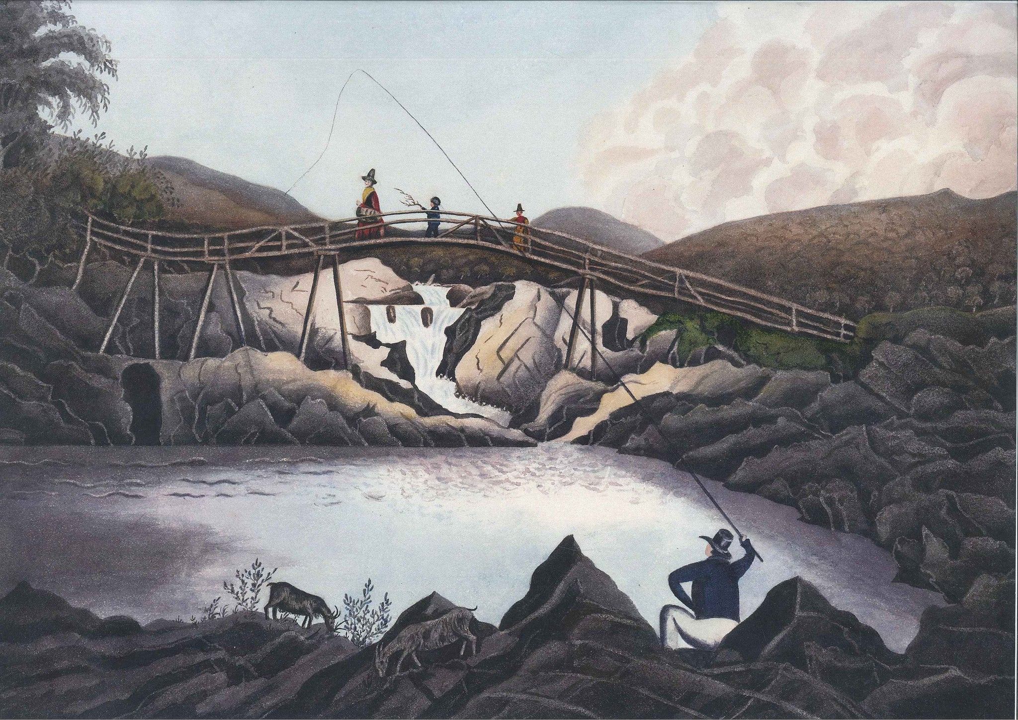 'A Bridge over the Rhydol' - Unmounted Print