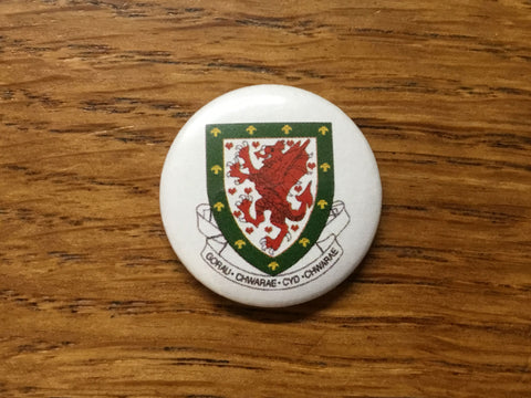 'Wales Welsh Football Logo' - Button Badge