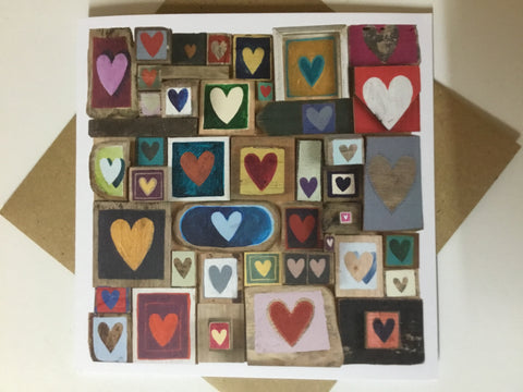 Individual Card 'Hearts' by Lizzie Spikes