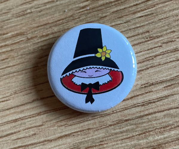 'Welsh Lady' - Button Badge
