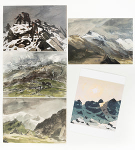 'Landscapes' Cardiau Nadolig gan Kyffin Williams