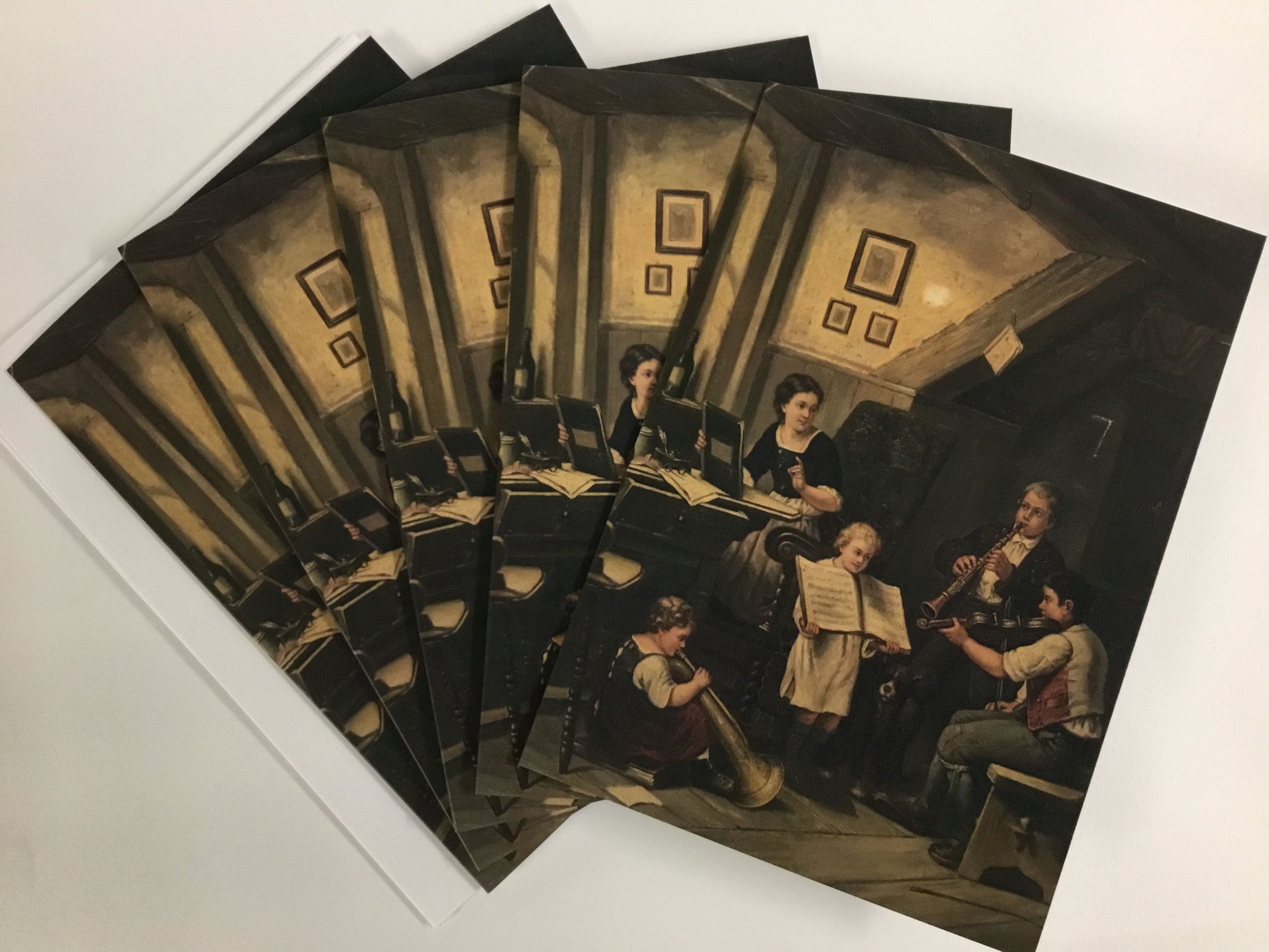 Cardiau Nadolig 'A Musical Party' gan J Bonner