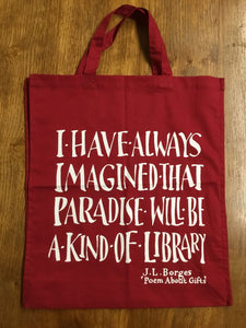 'Poem about Gifts by J. L Borges' - Cotton Bag