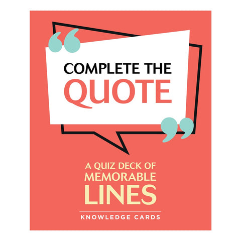 'Complete the Quote' Knowledge Cards