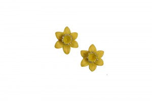 Daffodil Earrings (clip on)