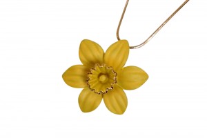 Daffodil pendant (gold-plated chain)