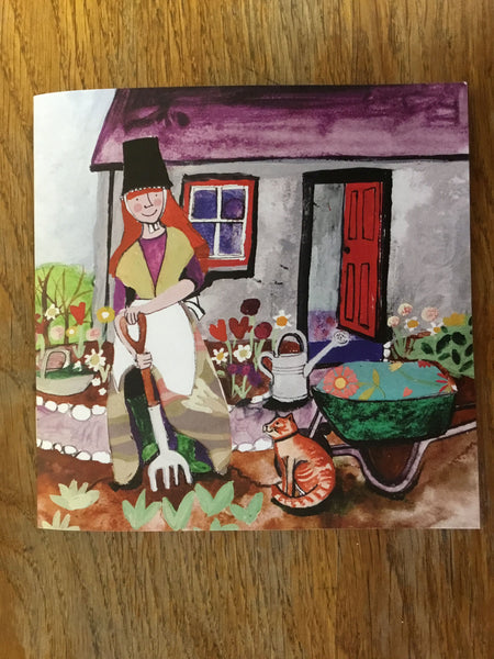 Small 'Gardening Welsh Lady' Notebook by Lizzie Spikes