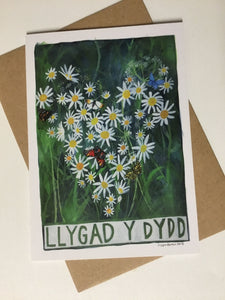Individual Card 'Llygad y dydd' by Lizzie Spikes