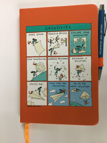 'Creativity' - Grant Snider Notebook and Pen