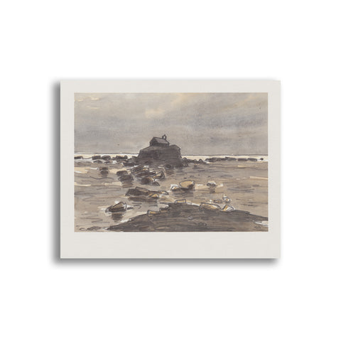 Kyffin Williams - Unmounted Print - Eglwys Llangwyfan|Kyffin Williams - Print heb eu mowntio - Eglwys Llangwyfan - National Library of Wales Online Shop / Siop Arlein Llyfrgell Genedlaethol Cymru