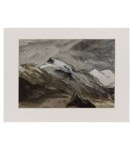 Snow on Snowdon [between 1970 and 1990] - Sir Kyffin Williams Print