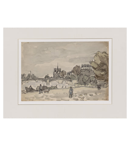Paris, with Notre Dame in the Distance - Sir Kyffin Williams Print