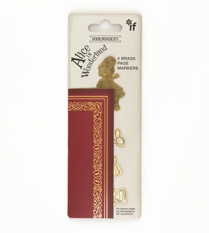 'Alice in Wonderland' brass effect page markers