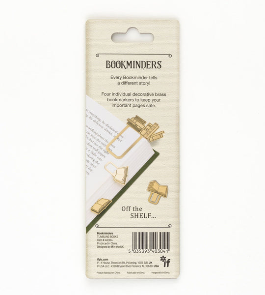 'Tumbling Books' brass effect page markers
