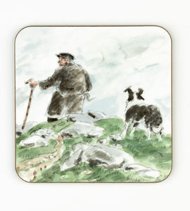 Farmer with Dog - Sir Kyffin Williams Coaster