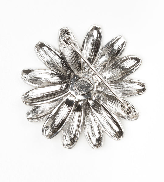 Enamel daisy brooch (large)