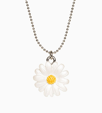 Enamel daisy pendant (small)