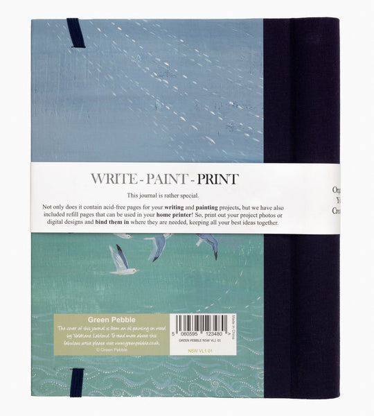 'Write-Paint-Print' refillable journal